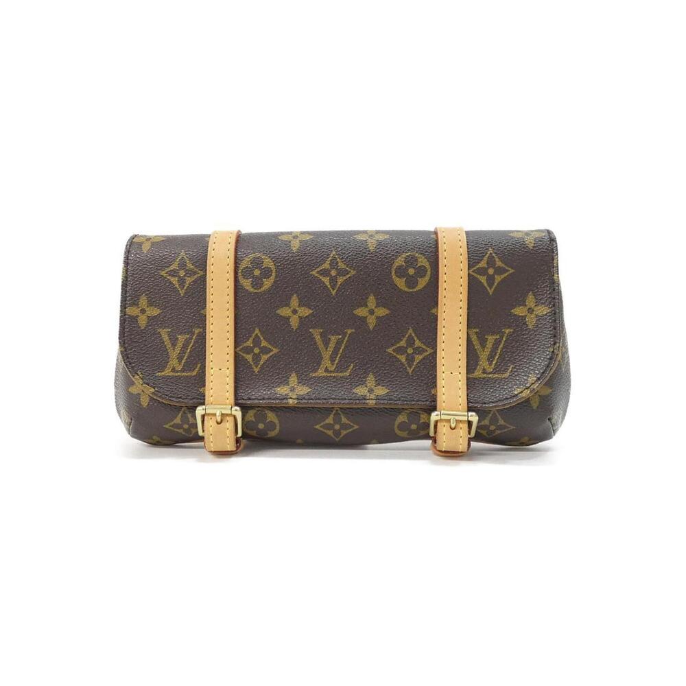LOUIS VUITTON Authentic Brown Monogram Pochette Fanny Pack